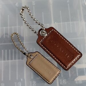 Coach Brown and Tan Key & Card Holders
